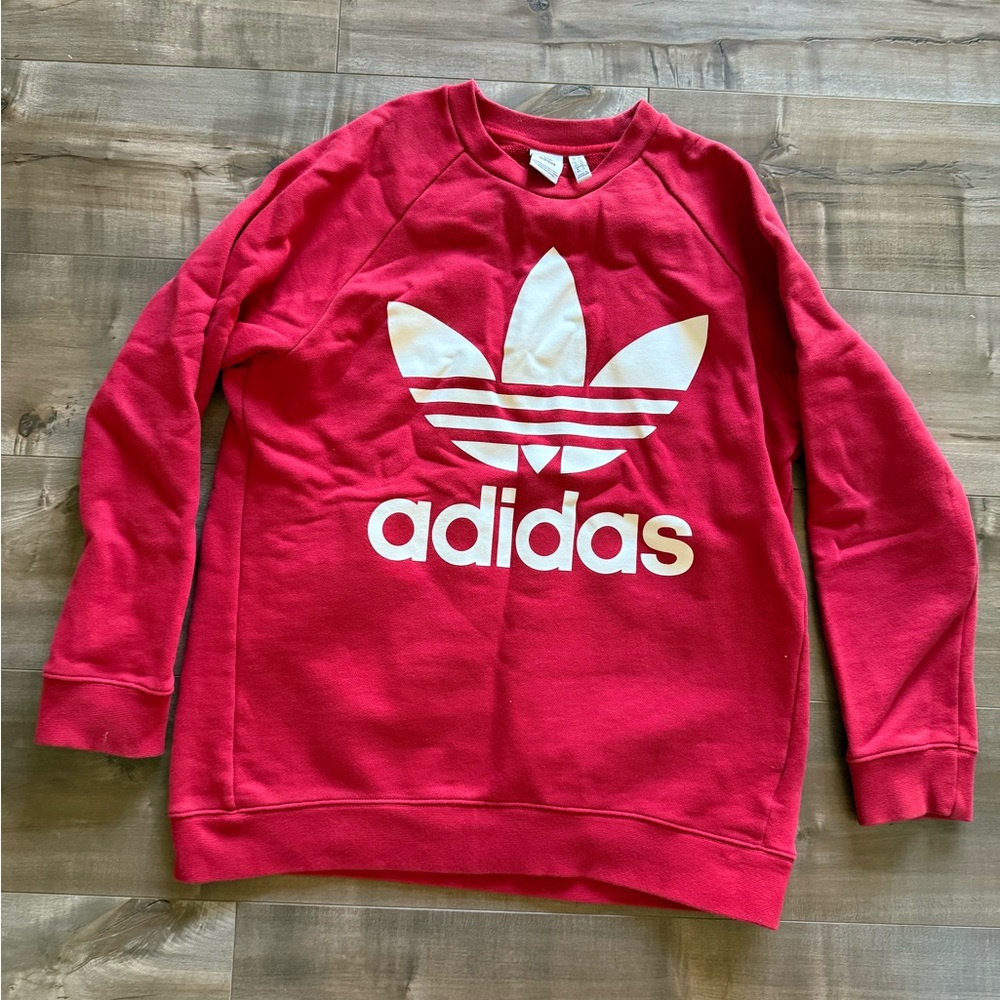 Adidas Red Crewneck‎ Sweatshirt